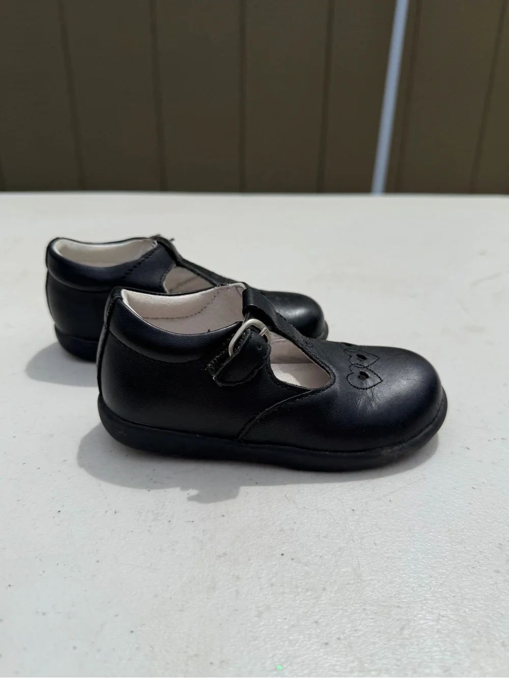 StrideโRite Black Mary Jane T-Strap Dress Shoes